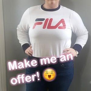 ⚡flash sale⚡NWT FILA white sweater